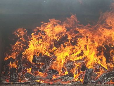 wood fire