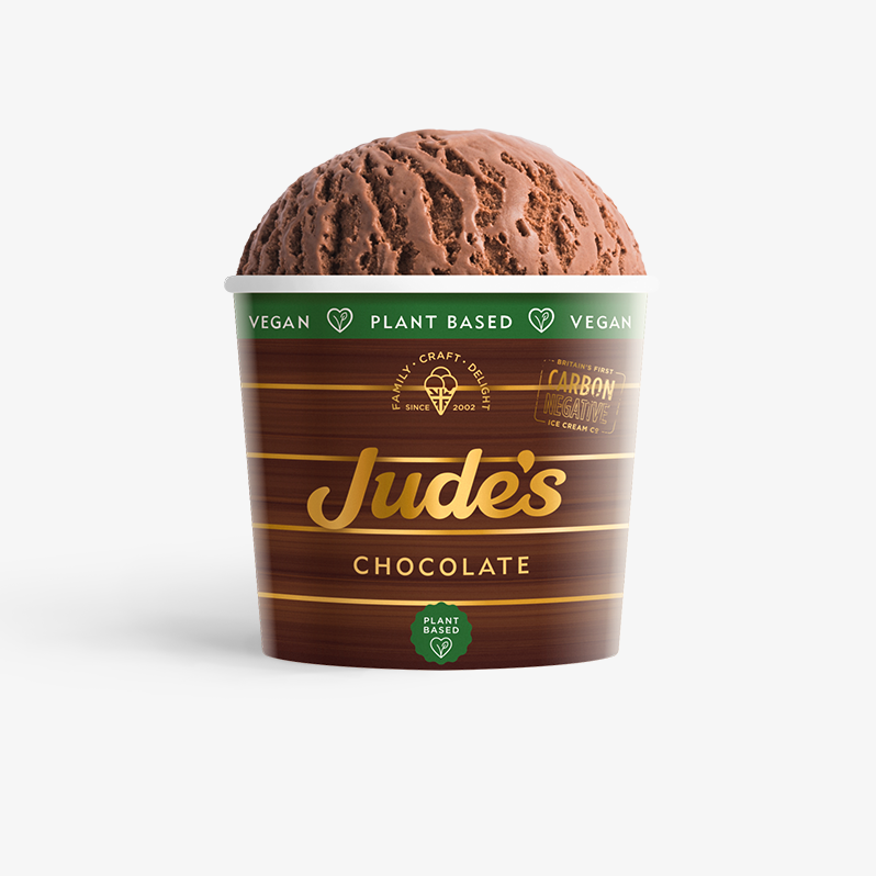 Judes plant based chocolate ice cream