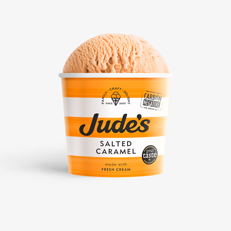 Judes salted caramel Ice Cream