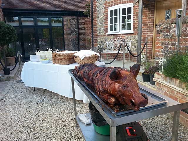 catered hog roast dinner