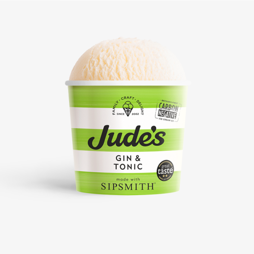 Judes gin and tonic ice cream