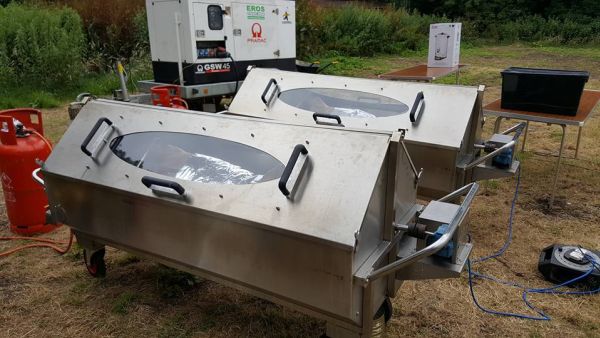 gas fired hog roast machine