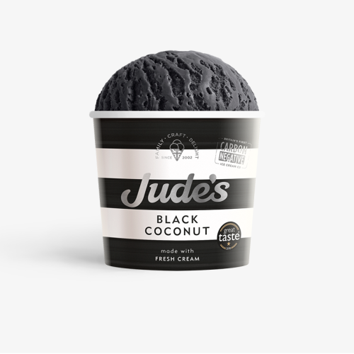 Judes black coconut ice cream